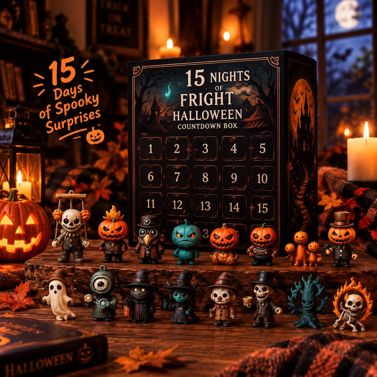 🔥Limited time 61% OFF 🎃-2026 Halloween Countdown Advent Calendar Gift Box