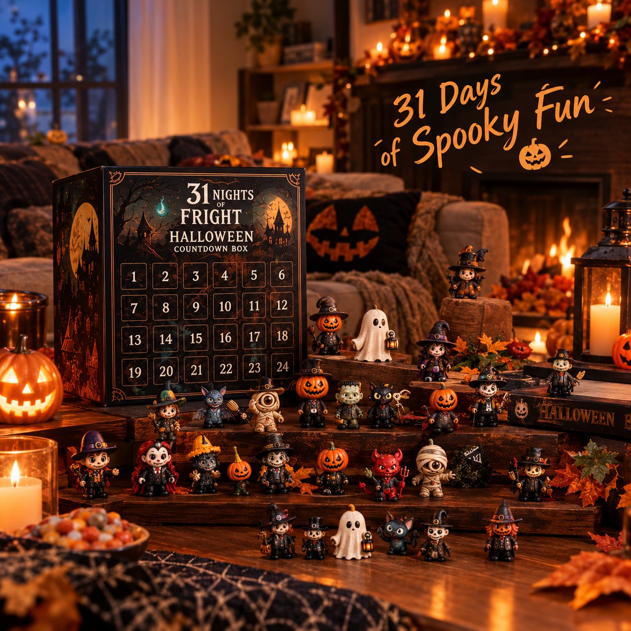 🔥Limited time 61% OFF 🎃-2026 Halloween Countdown Advent Calendar Gift Box